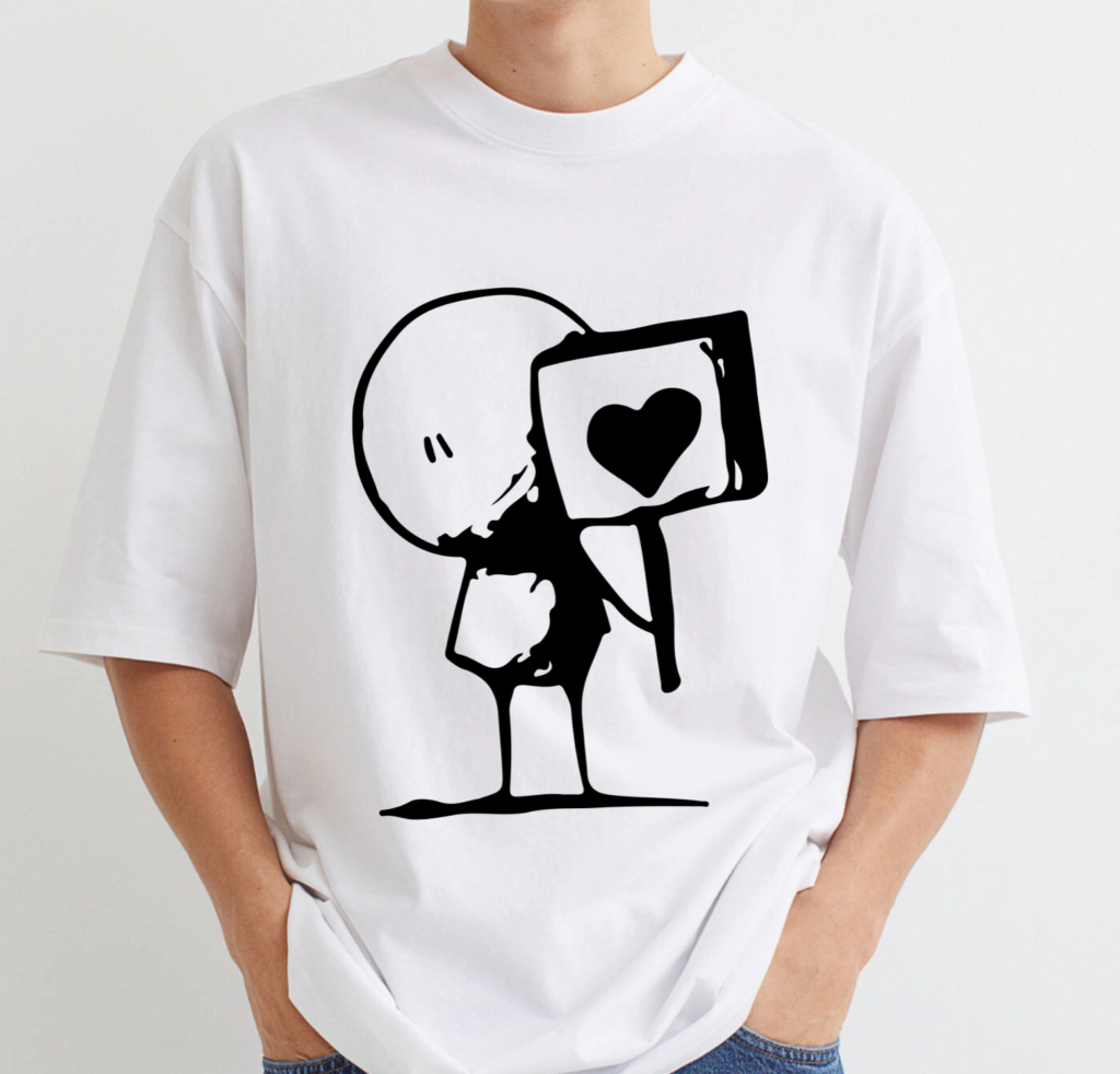 Cool Oversized Graphic Tee Shirts for Women, M / White