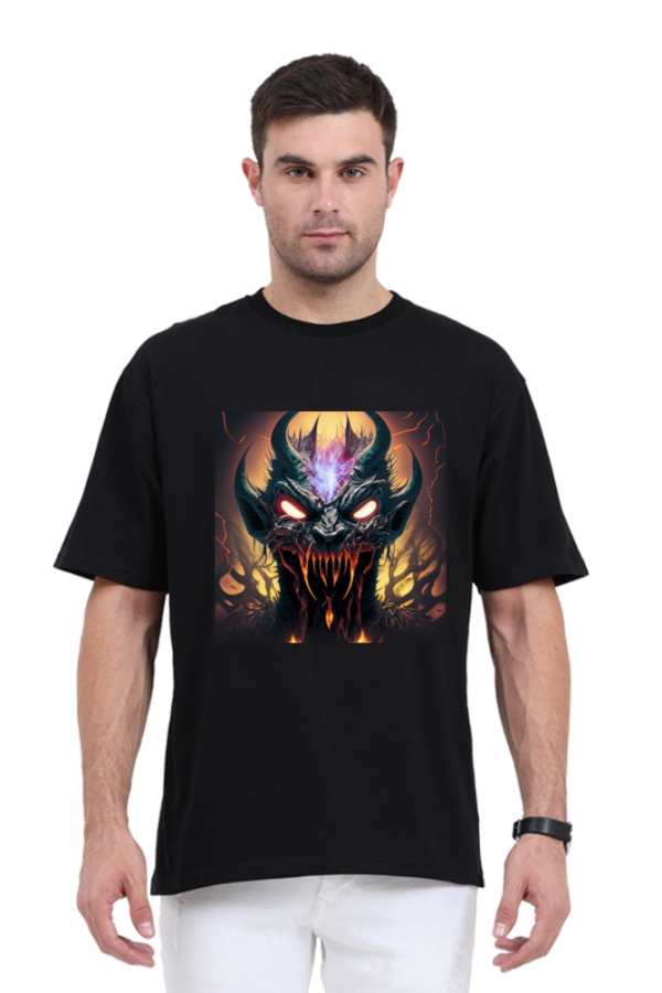 Daemon I Black oversized t-shirt