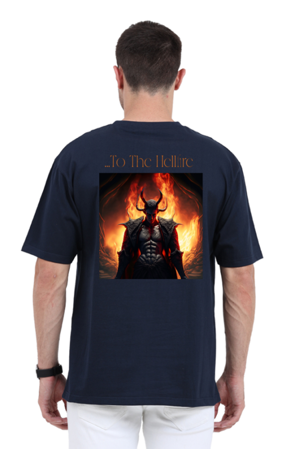 daemon II navy blue oversized t-shirt