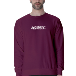 Aezthetic maroon sweatshirt