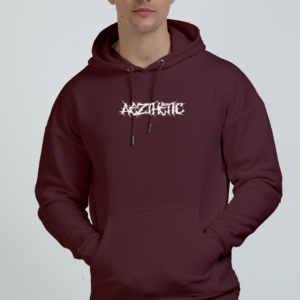 Aezthetic maroon hoodie for men and women